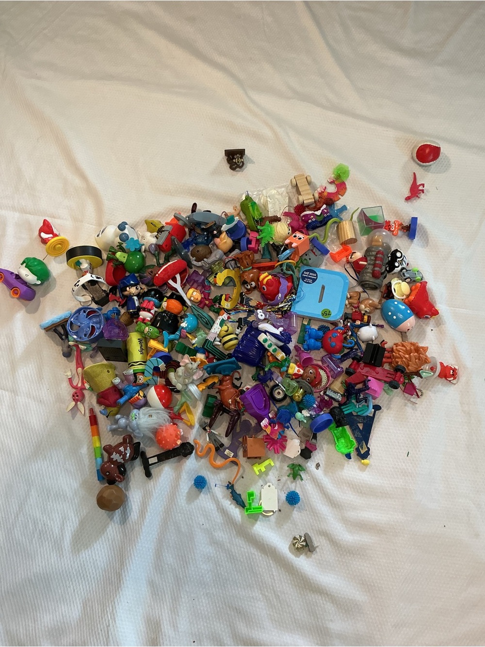 Assorted Kids Mini Figures & Play Accessories - Bright Multicolor Set